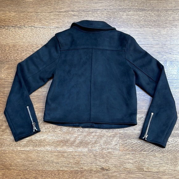 Dex Kids faux suede black moto jacket - Picture 5 of 6